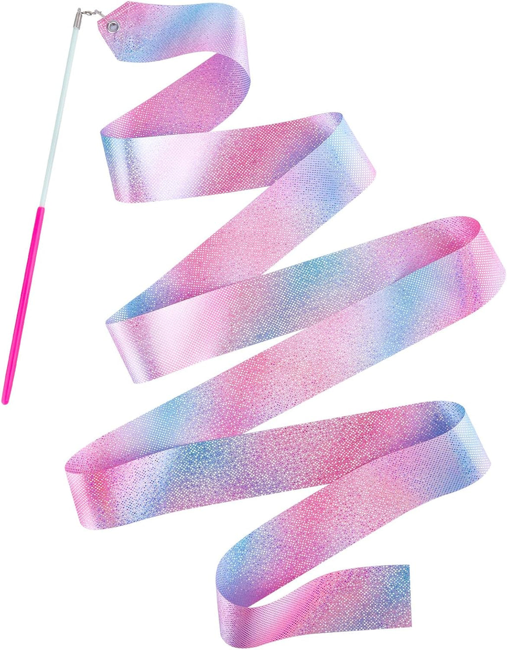 Skiennix 14PCS Dance Ribbons - Sparkling Twirling Streamers for Kids' Birthday Parties & Gymnastics
