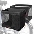 Zmgdrm Bicycle Grocery Panniers, 2PCS Foldable Bike Panniers Bags for Rear Rack, Rear Bike Basket Ebike Rear Rack Bags for Shopping Cycling Traveling Commuting(2 Pack)