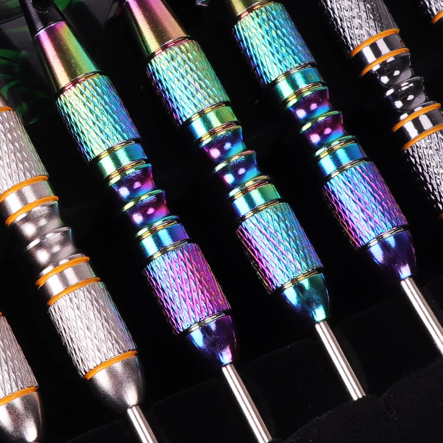 Turnart Darts Metal Tip Set - Professional Steel Tip Darts 12 Pcs with Stylish Case & Extra Flights