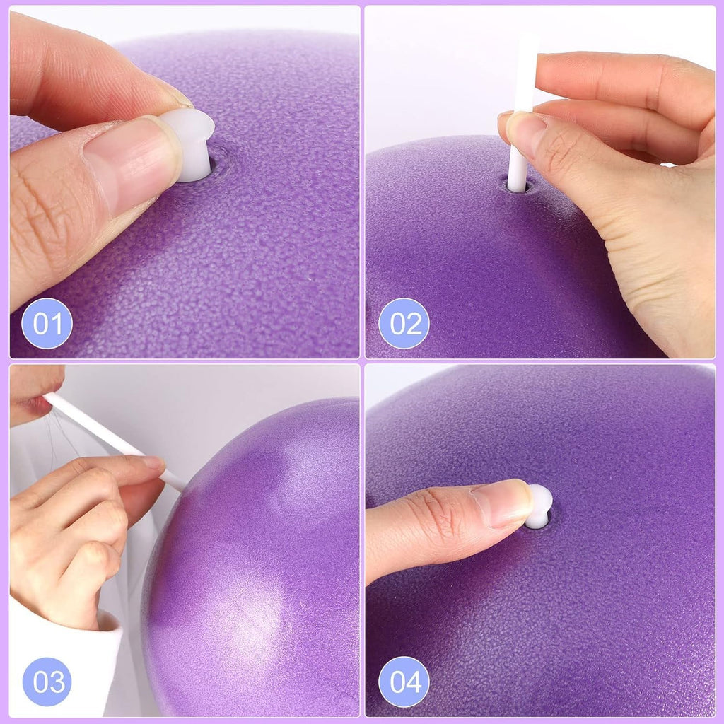 Small Pilates Ball - 9 Inch Mini Exercise Ball for Yoga, Core Training & Stability