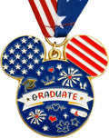 GraduatePro Kindergarten Graduation Medal - Rainbow Neck Ribbon Award for Kids | 2 Inches