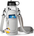 Regine Switzerland Water Bottle Holder - Strap Carrier Sling Bag with Phone Pocket for Hydroflask 32oz/40oz