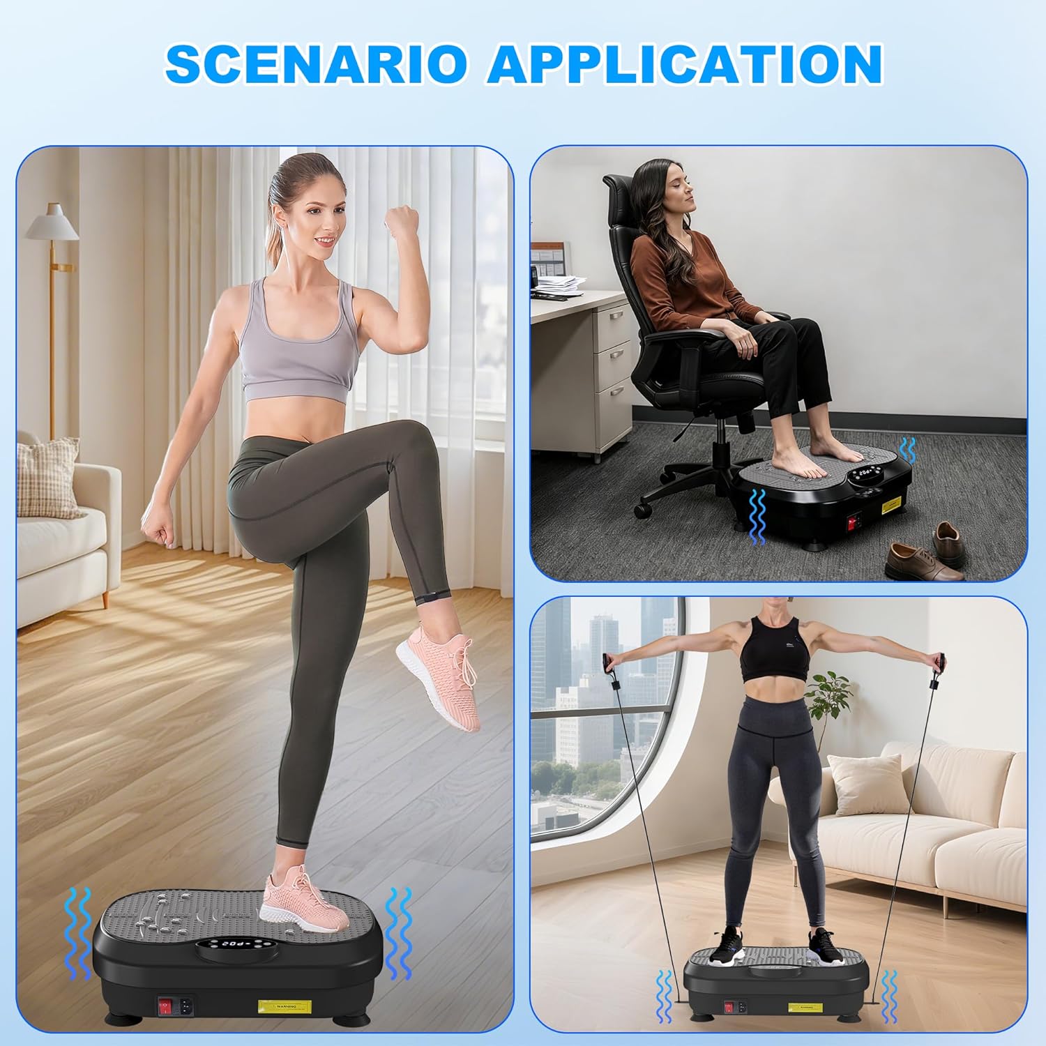 Skiennix Vibration Plate Exercise Machine - Whole Body Fitness & Lymphatic Drainage | Weight Loss Shake Board