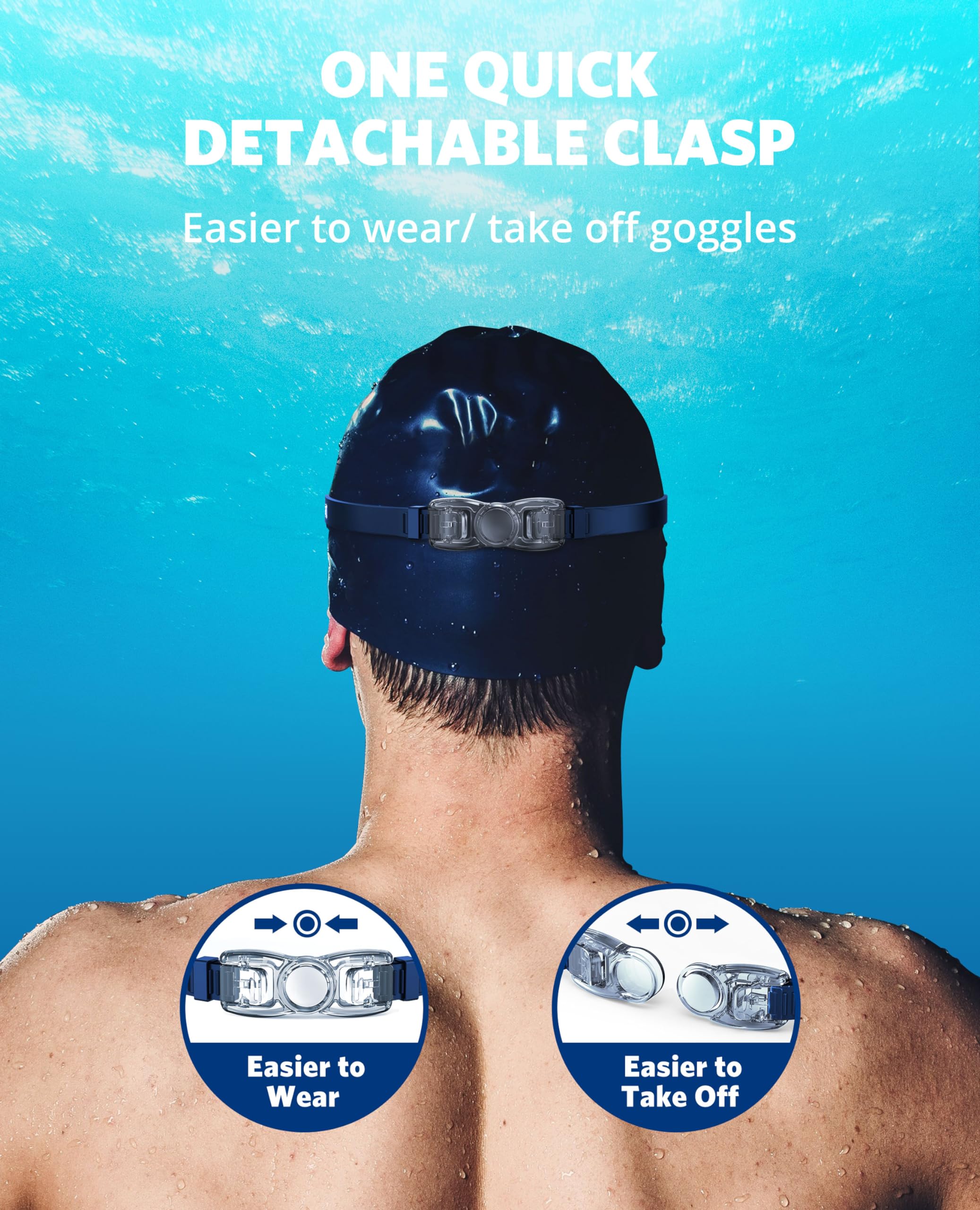 Aegend Swim Goggles 2-Pack, No Leaking Anti-Fog UV Protection Mirrored Swim Glasses for Adult Men Women, Wide View Outdoor