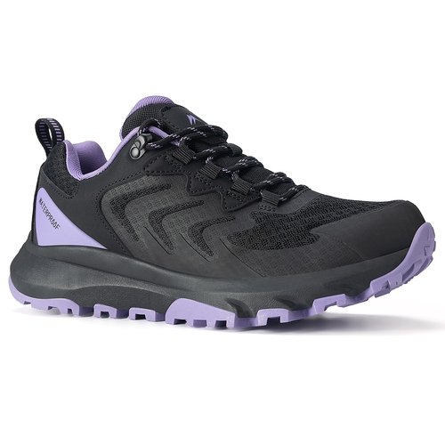 Women's Waterproof Hiking Shoes Lightweight Comfortable Outdoor Walking Trails Sneakers Black