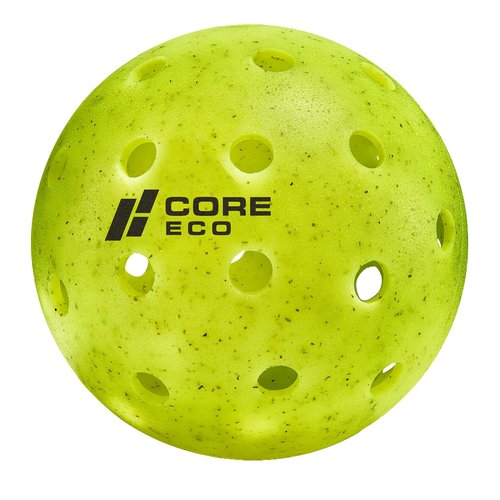 CORE Pickleball-ECO Ball | Outdoor Pickleball Balls - Official Ball-Pickleball World Cup & USAPA Tournament Approved - Durable, Regulation Size - High Visibility Neon, 3 Balls