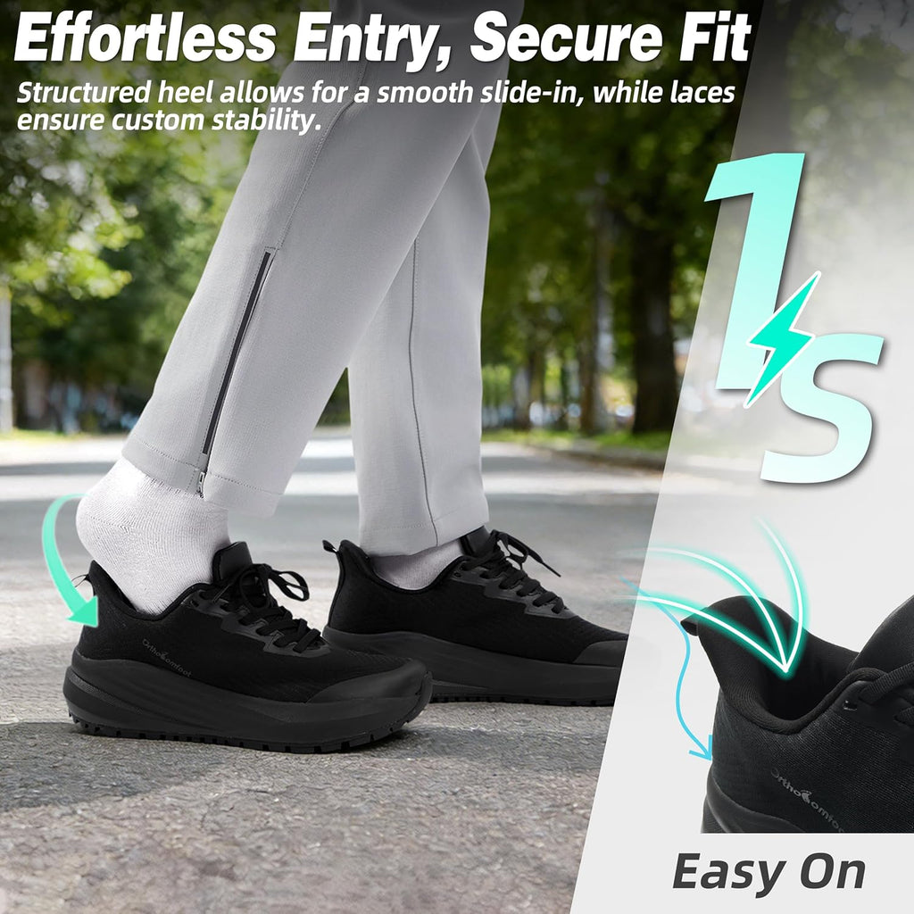 Skiennix Women's Orthopedic Shoes - Comfortable Arch Support for Plantar Fasciitis | Casual Hiking Sneakers