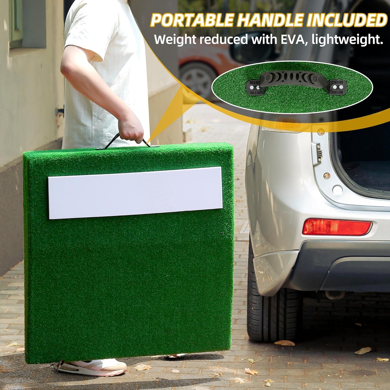 Shopsource Portable Pitching Mound - Non-Slip Rubber Plate for Baseball & Softball Training