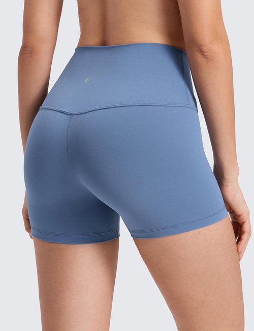CRZ YOGA Butterluxe Biker Shorts - High Waisted 4'' Spandex for Women's Workout & Yoga