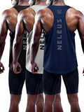 NELEUS Men's Dry Fit Y-Back Muscle Tank | 3-Pack Workout Gym Shirts for Ultimate Comfort