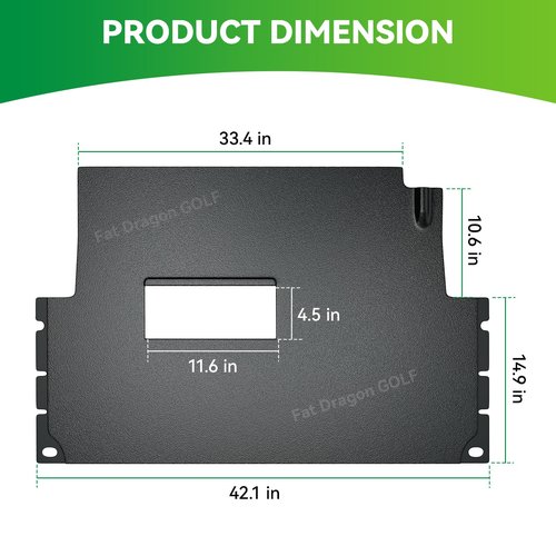 Panglong Precedent Golf Cart Full Coverage Liner Floor Mat, Club Car Precedent & Tempo Floor Mat Suitable for Club Car Precedent 2004-UP and 2018-UP Tempo, OEM #102504801, 102504802, 103926401