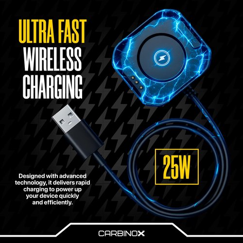 Carbinox USB Charger Compatible for Carbinox Smartwatch - Fast Charging Speed, Sleek Design, Reliable Functionality (Carbinox Blaze S)