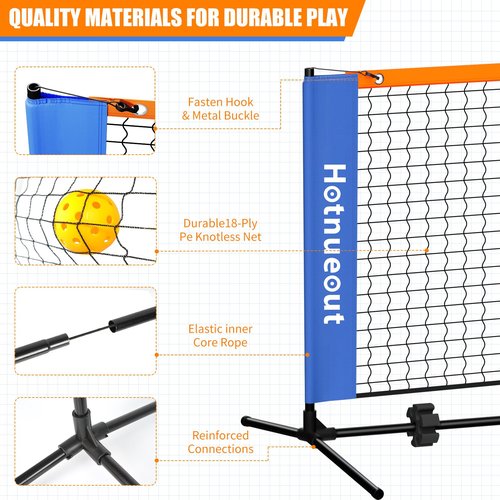 5FT Mini Pickleball Net, Portable Game Pickleball Practice Net for Driveway, Outdoor Indoor Home Small Pickle Ball Equipment Dink Training Aid