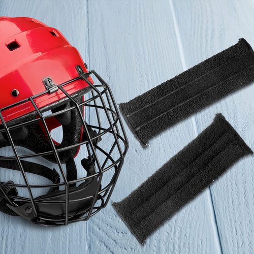 Bonuci 4 Pcs Sports Goalie Sweat Bands Bike Helmet Sweatband Hard Hat Sweatband Helmet Band, Black