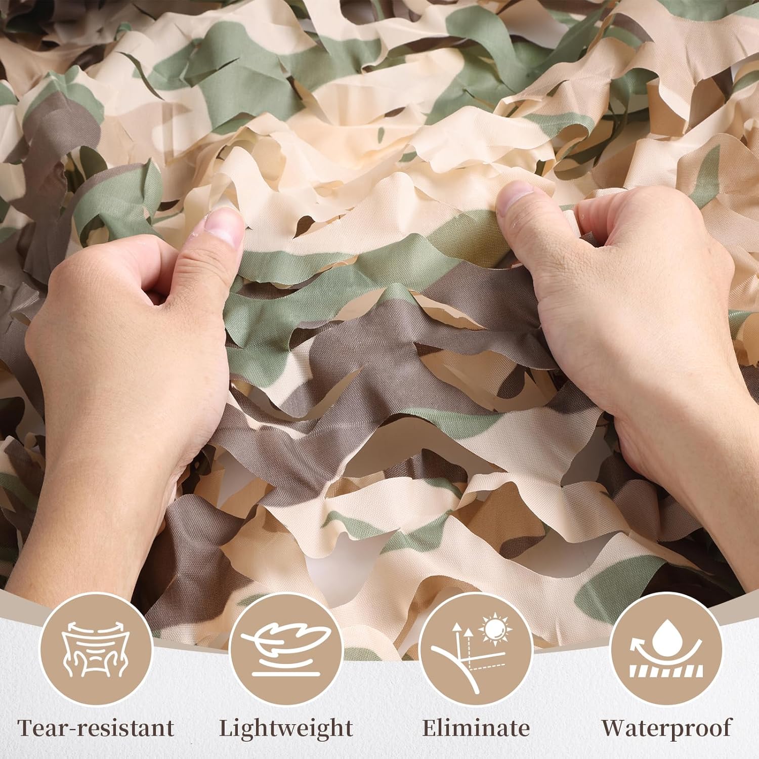 Skiennix Camo Netting - Versatile Camouflage Tarp for Hunting, Camping & Parties | 20x20, 10x20, 10x10 Sizes