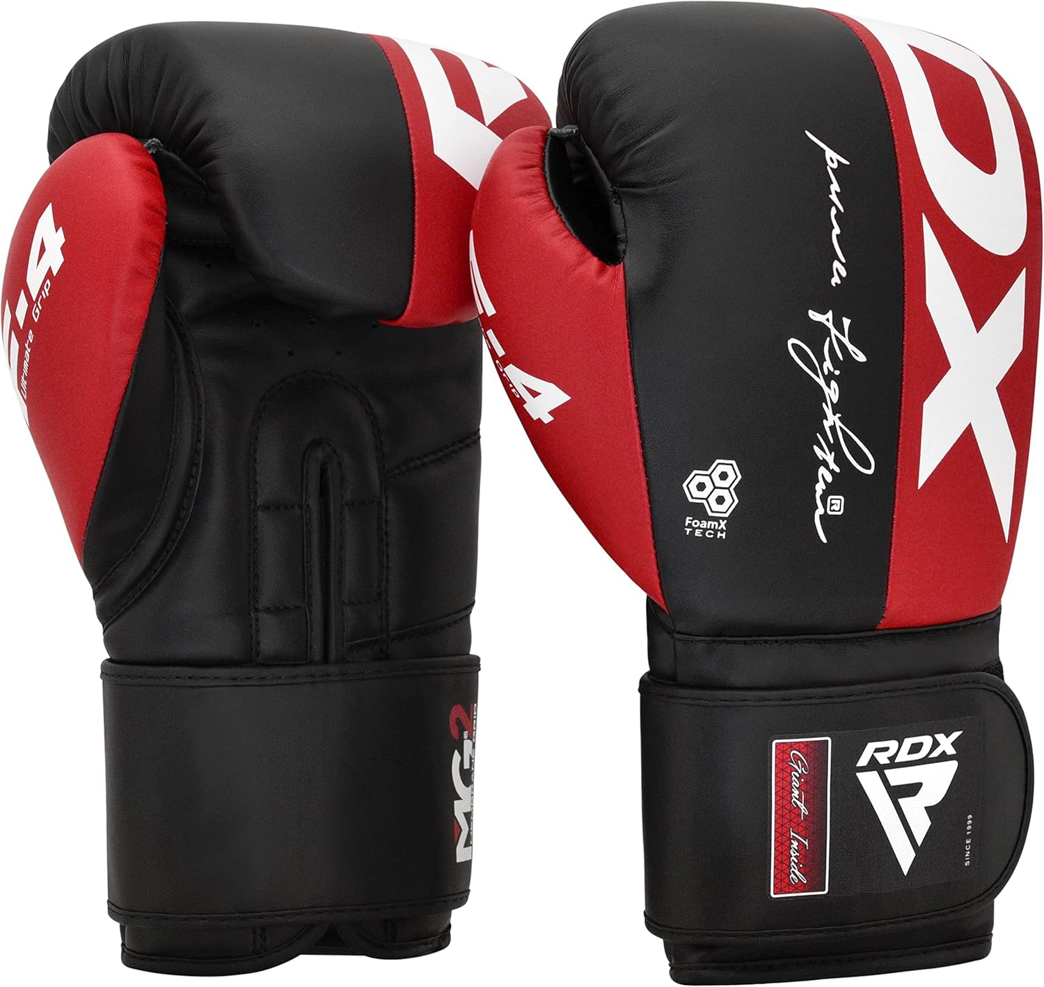 RDX Boxing Gloves - Maya Hide Leather Training Gloves for Muay Thai & Kickboxing | 8-16 oz Options
