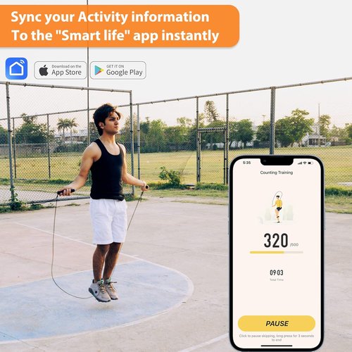 Jump Rope With Counter - Tangle-Free Rapid Speed Skipping Rope for Fitness | Ideal for Home Workouts