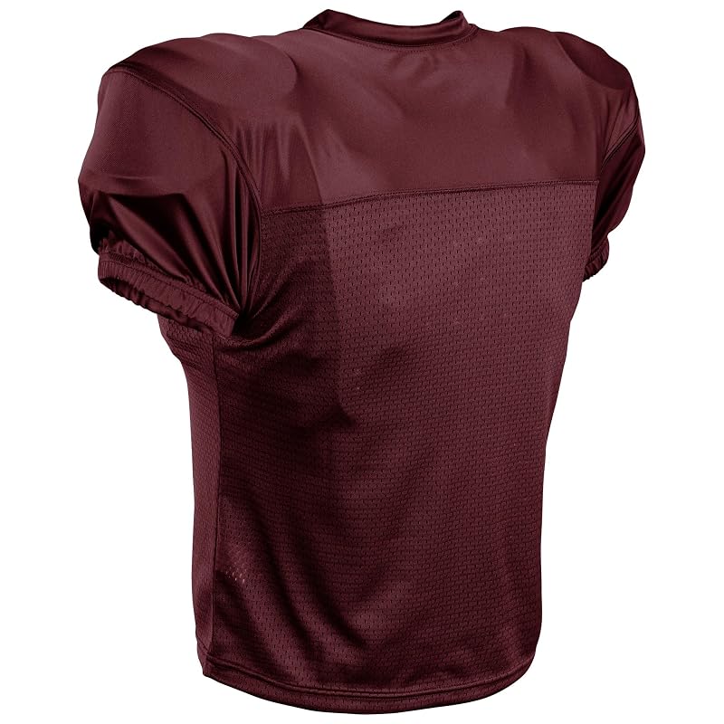 Champro Boys Preseason Football Practice Jersey - Maroon, Medium