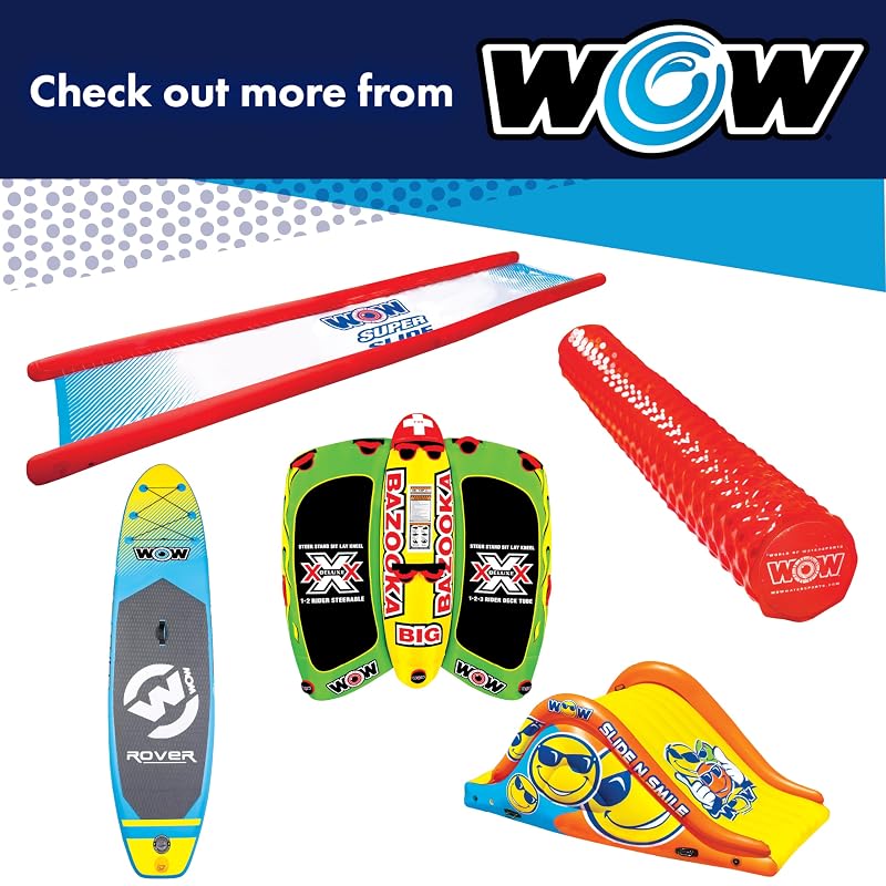Wow Sports Foam Water Saddle Float - Red, Hands-Free Pool Seat