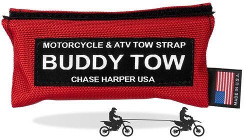 Chase Harper USA 9100 - Buddy Tow - Tough Military spec Nylon Webbing (1785 lb. Test) 12' x 1" - Red