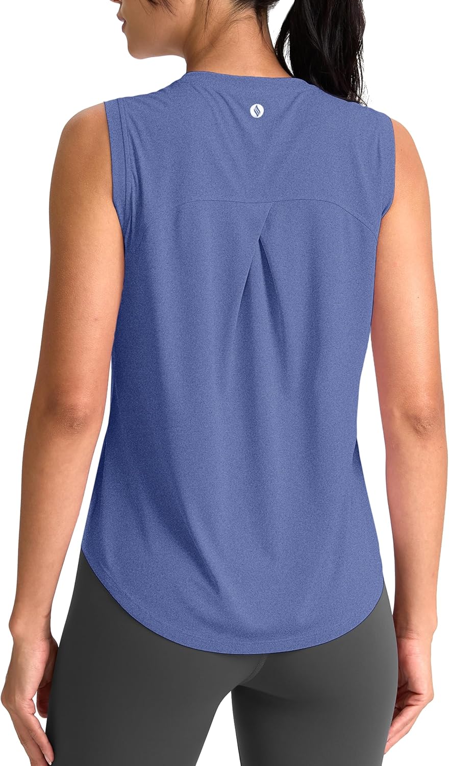 SANTINY Women's Athletic Tank Tops - Breathable Lightweight Yoga & Tennis Shirts | Sleeveless Design