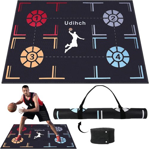 Basketball Footwork Training Mat by [Brand Name] - Non-Slip Agility Mat for Enhanced Speed & Coordination | Durable Design for All Ages