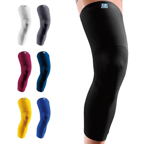 LP SUPPORT 667 Compression Sleeve Leg Full Length for Sports, Cycling, Running, Basketball, for Men Women (Black, M, 1pcs)