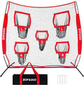 Skiennix Football Throwing Net - 7x7ft Training Target with 5 Size Options | Ideal for Quarterbacks & Easy Carry Bag