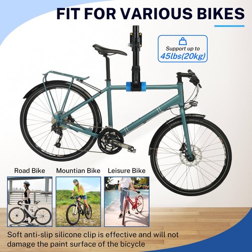 NATGAI Bike Repair Stand, Bench Mount Bike Repair Stand Bicycle Maintenance Rack Workstand, Adjustable Removable Home Bicycle Maintenance Stand for Road Mountain Bikes