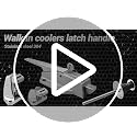 High Base Walk-In Cooler Latch Handle Kit with 304 Stainless Steel & Emergency Release - Darella