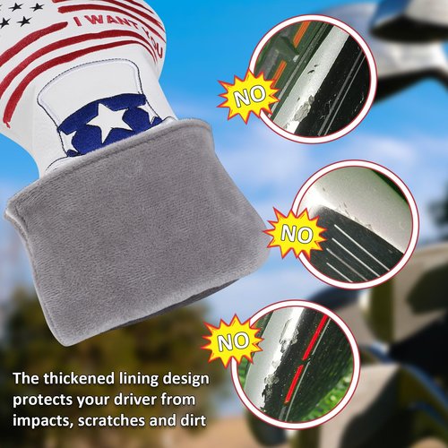 Mr. Eagle Driver Headcover Golf Club Covers I Want You Golf Head Covers for Taylormade Titleist Callaway