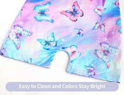 Domusgo Gymnastics Leotards - Sparkly One-Piece Sleeveless Tumbling Unitards for Girls