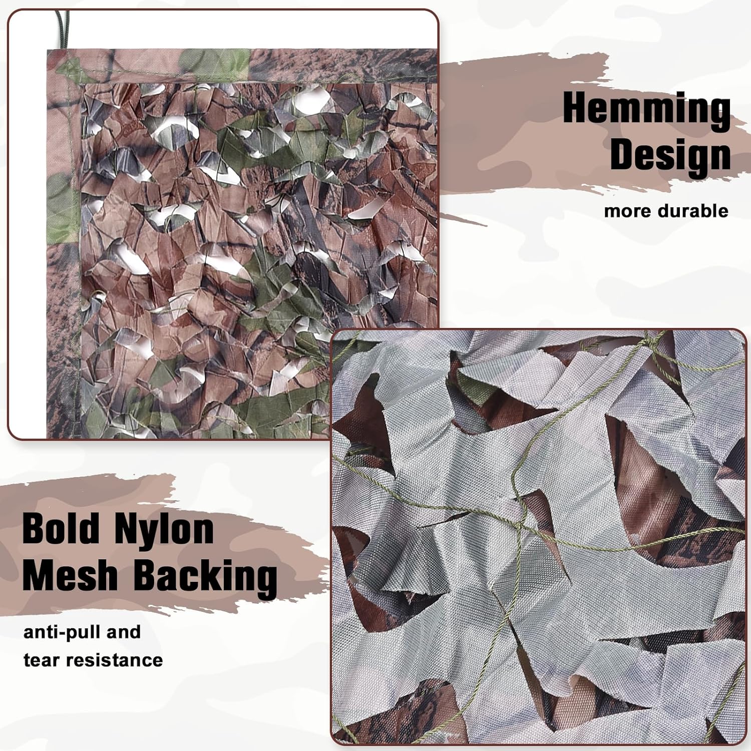 Skiennix Camouflage Netting - Versatile Sunshade Tarp for Hunting & Military-Themed Events | 20x20, 10x20, 10x10 Sizes