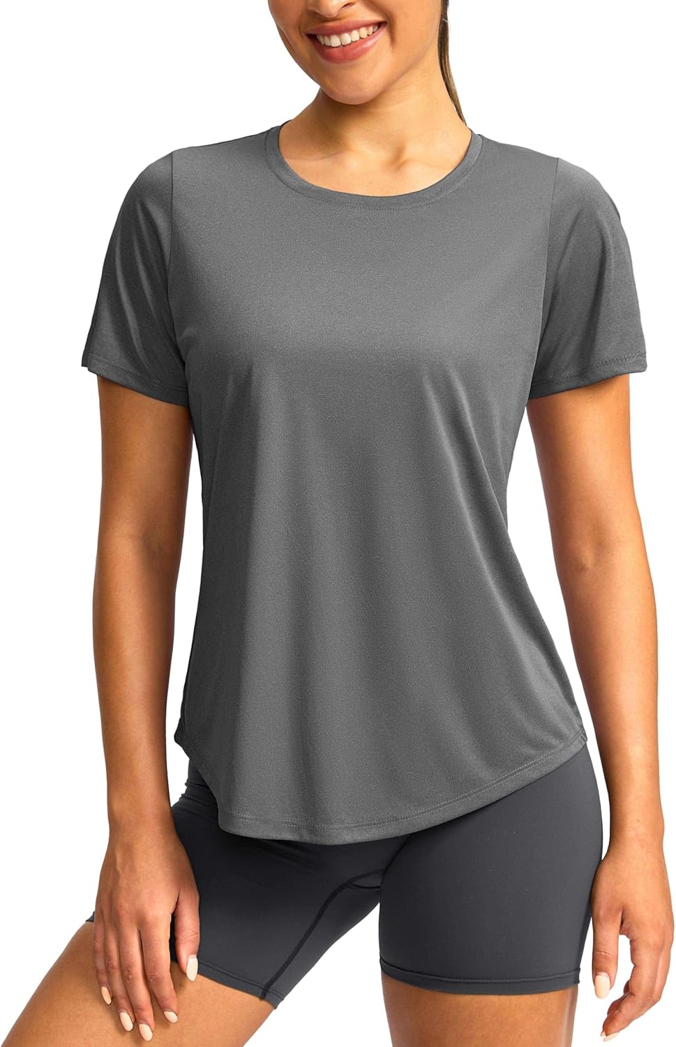 Skiennix Women's Short Sleeve Workout Shirts - UPF 50+ Sun Protection, Quick Dry, Breathable Gym Tops