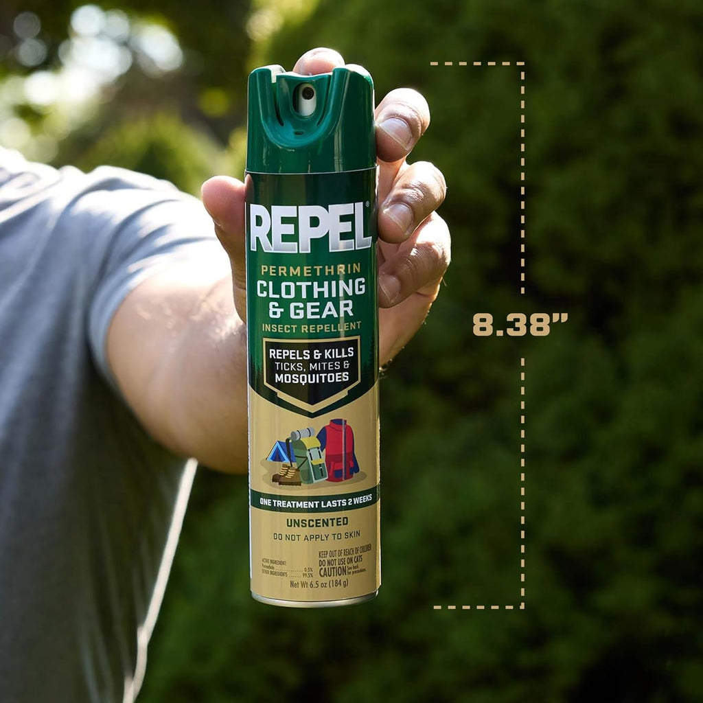 Repel Permethrin Insect Repellent Spray - 6.5 Ounces for Clothing, Gear, Tents & Sleeping Bags