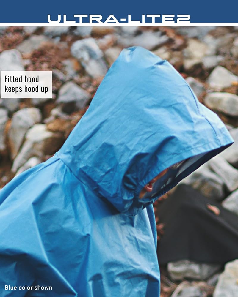 Frogg Toggs Ultra-Lite2 Waterproof Rain Poncho for Youth - Blue (Variation: Blue+Youth)