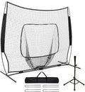 Skiennix 7x7 FT Baseball Net - Portable Batting Net with Strike Zone Target & Carry Bag