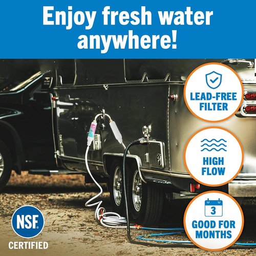 Better Boat Inline RV Water Filter - NSF Certified Marine Grade for Hoses, Campers & Gardens