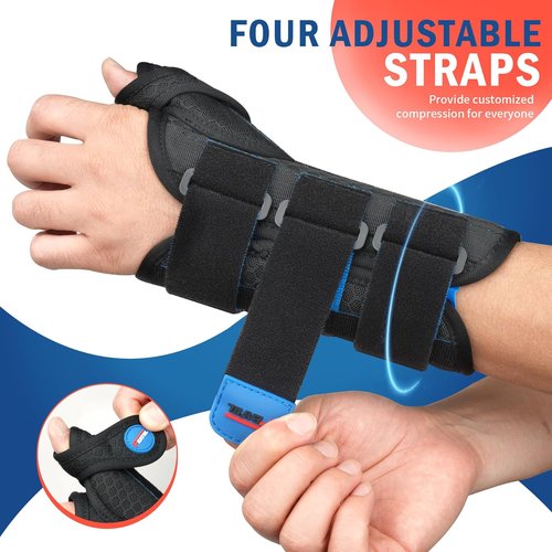 FEATOL Wrist & Thumb Brace - Right Hand L/XL | Carpal Tunnel & Arthritis Relief Glove Set