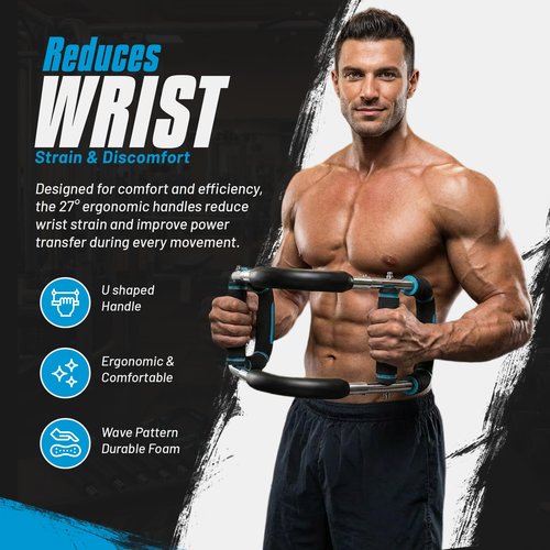 Twister Arm Trainer with 6 Adjustable Steel Springs (30 - 160Lbs) | Chest Workout Equipment, Arm Trainer for Men Women | Upper Body Chest and Arm Trainer for Home Gym, Biceps & Chest Expander