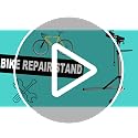 Bike Repair Stand with 360° Rotating Clamp - Adjustable Bicycle Maintenance Rack - Champagne Blue