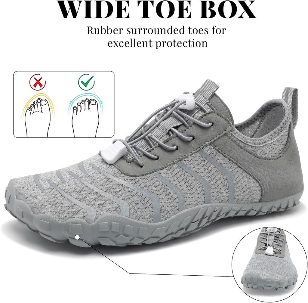 Skiennix Barefoot Hiking Shoes - Comfortable Non-Slip Water Footwear for Men & Women | Wide Toe Box