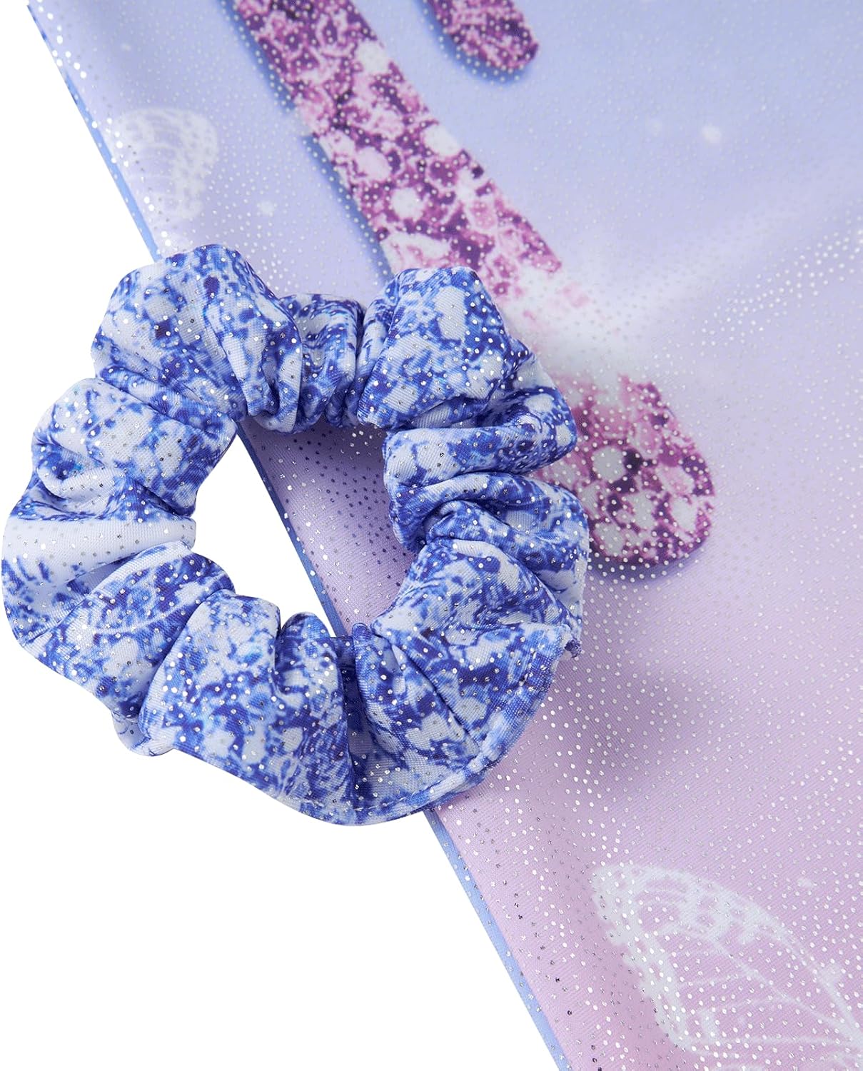 Vogseek Girl's Gymnastic Leotards - Sparkle Dance Unitards with Hair Scrunchie | Sizes 4-12Y