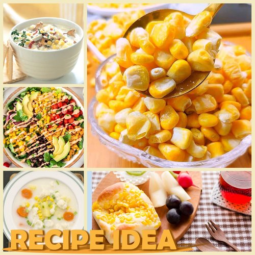 9.5oz Freeze Dried Sweet Corn Kernels – Super Sweet Dehydrated Yellow Corn, Single-Ingredient Vegan Dried Vegetable for Salad, Soup, Stew – Kosher Food for Everyday Meals and Camping
