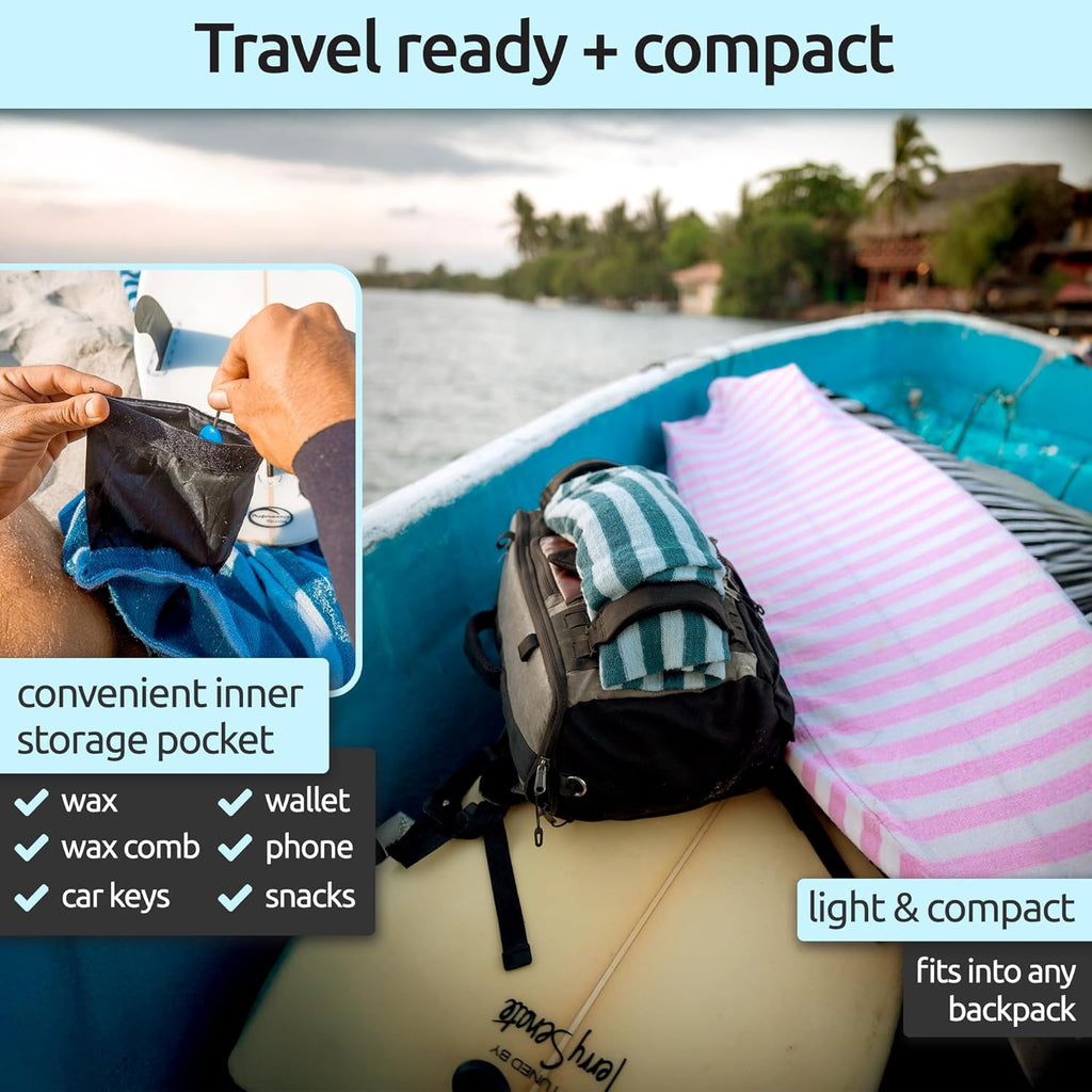 Surf Squared Surfboard Sock Cover - Lightweight Protective Bag for Shortboard & Longboard | Surfing Accessories