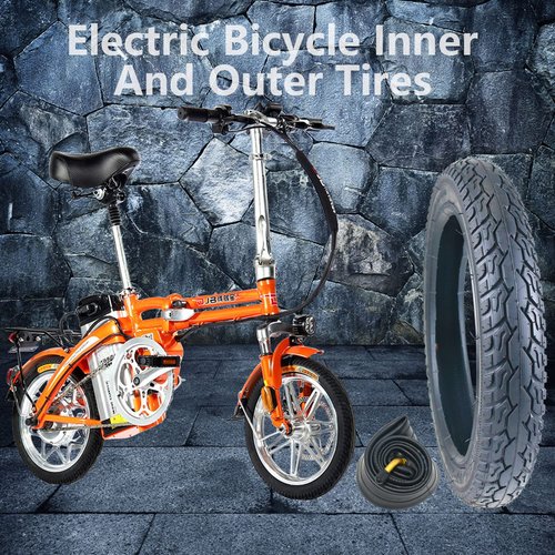Zhuge 14X2.125 Bike Folging Tyre for Gas Electric Scooters 14 Inch E-Bike Wheel Tire, Replacement Wheels Durable and Strong, Electric Bike Parts, Bike Tire for Electric Scooter Bike