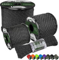 XXBEN Paracord Reflective 1000lb - Heavy Duty 4mm 13 Strand Rope for Camping, Fishing & DIY | Black