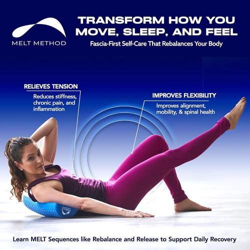 MELT Method Half Foam Roller - 36 Inch Soft Foam for Back Pain Relief & Muscle Recovery | Ideal for Pilates