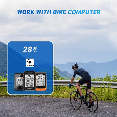 MOOFIT Speed/Cadence Sensor,ANT+ Bluetooth Cycling Cadence Sensor,Wireless RPM Sensor for Bicycle or Spin Bike,IP67 Speed and Cadence Sensor Compatible with Wahoo,Openrider,Peloton