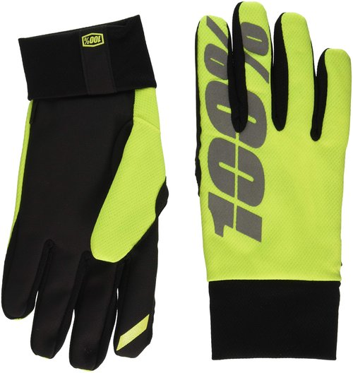 100% Speedlab (10011-004-11) "HYDROMATIC Waterproof Glove Neon Yellow - Medium